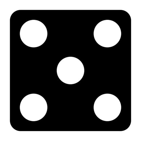 Dice 6 faces 5 icon, SVG and PNG | Game-icons.net