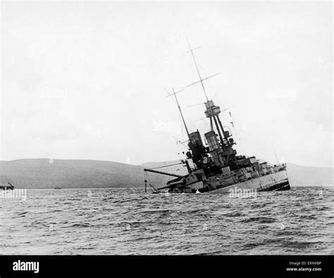 The battleship SMS Bayern of the German Imperial Fleet seen here ...