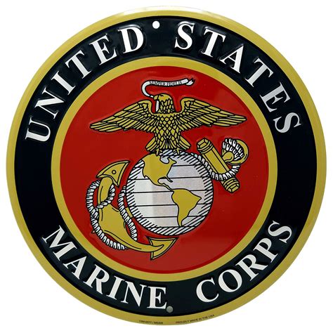 Buy Ramsons Imports United States Marine Corps Emblem 12" Round Metal Sign Online at desertcart ...
