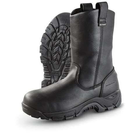 Men's Magnum® 10" Work Pro Ultra WPi Waterproof Composite Toe Pull - on Boots, Black - 232425 ...