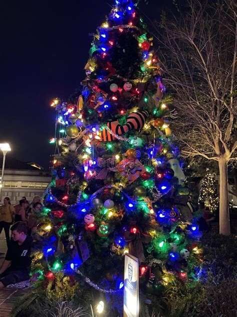 Christmas Tree at Disney Springs in Orlando, Florida Editorial Stock Photo - Image of florida ...