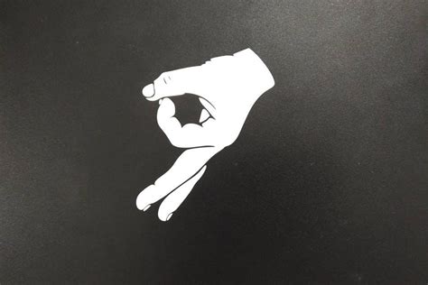 The Circle Game Okay Sign Gotcha Hand Gesture Vinyl Sticker | Etsy