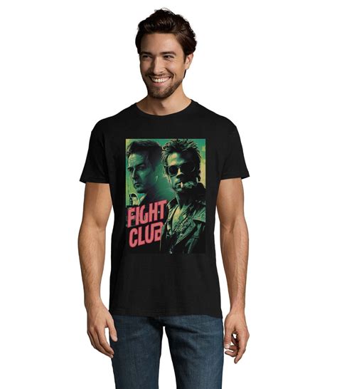 Fight Club Edward Norton Brad Pitt Movie Poster Unisex Men's Cotton T ...