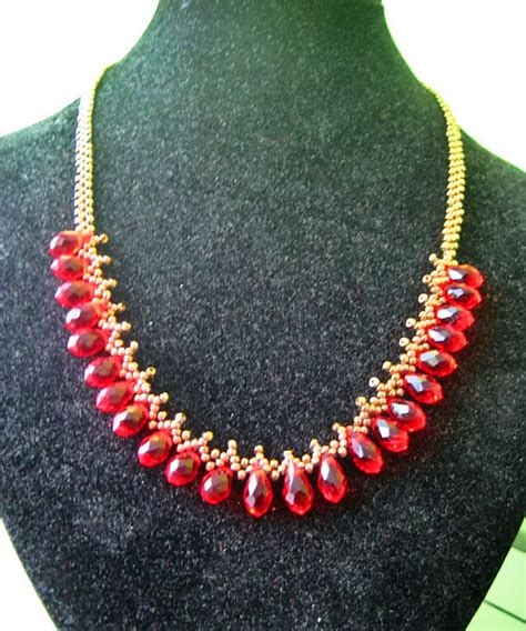 Free pattern for beaded necklace Silva | Beads Magic