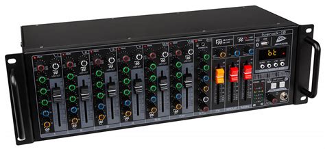 Rack Mount Mixer with Media Player USB Bluetooth - Installation Mixers