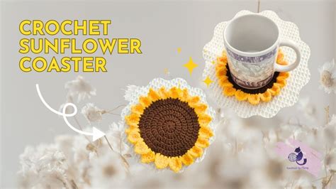 Sunflower Coaster X Crochet Tutorial for beginners 🌻 - YouTube