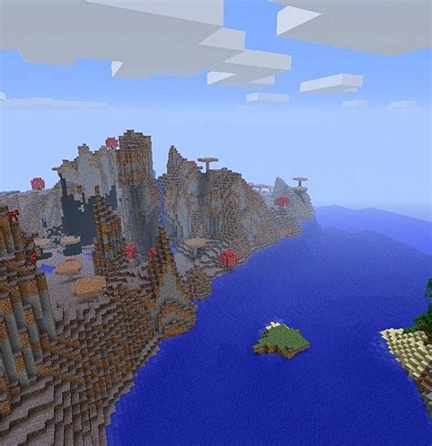 Minecraft seed 1.4.5 MushroomIsland biome Minecraft Map