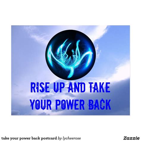 take your power back postcard | Postcard, Power, Movie posters