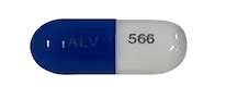 ALV 566 Pill Blue & White Capsule/Oblong - Pill Identifier