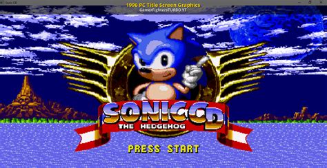 1996 PC Title Screen Graphics [Sonic CD (2011)] [Mods]