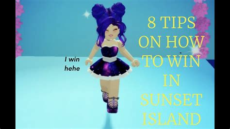 8 TIPS ON HOW TO WIN IN SUNSET ISLAND (roblox royale high) - YouTube