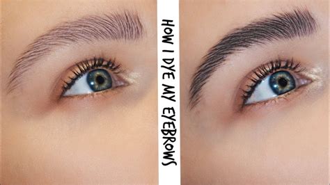 Diy Eyebrow Tint Tutorial Using Black Eylure Dybrow Lovefings