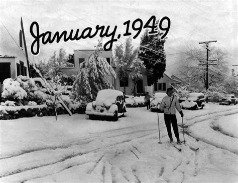 Here's what L.A. looked like 68 years ago, covered in snow | Los angeles history, Los angeles ...