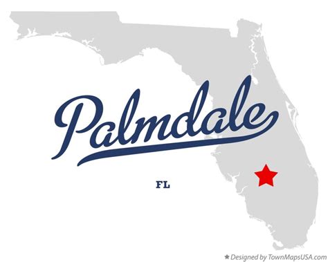 Map of Palmdale, FL, Florida