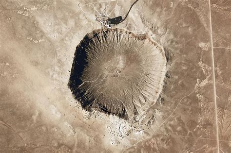 meteor, crater, meteorite impact, arizona, black and white, aerial view, satellite, hole, impact ...