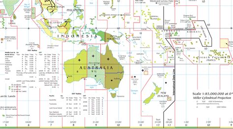 Asia Pacific Time Zones Map