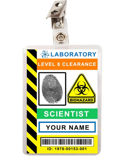 Custom Scientist ID Badge Badge