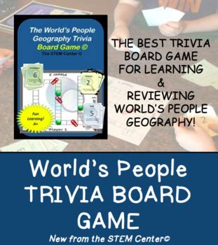 Geography Trivia Board Game! by The STEM Center | TpT