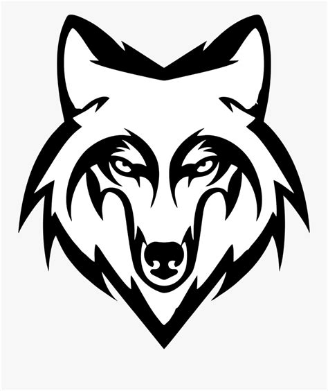 Vector Wolf Wolf Black And White Png- - Wolf Head Clipart Black And White , Free Transparent ...