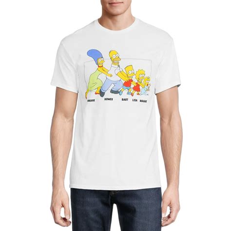 The Simpsons - The Simpsons Men's & Big Men's Family Graphic Tee Shirt ...