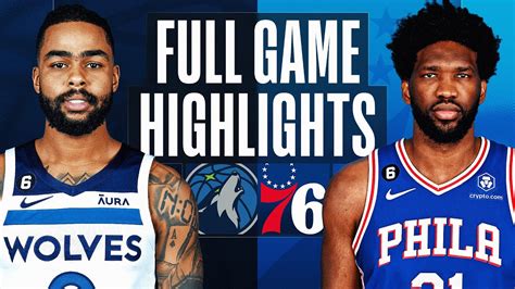 TIMBERWOLVES at 76ERS | NBA FULL GAME HIGHLIGHTS | November 19, 2022 - YouTube