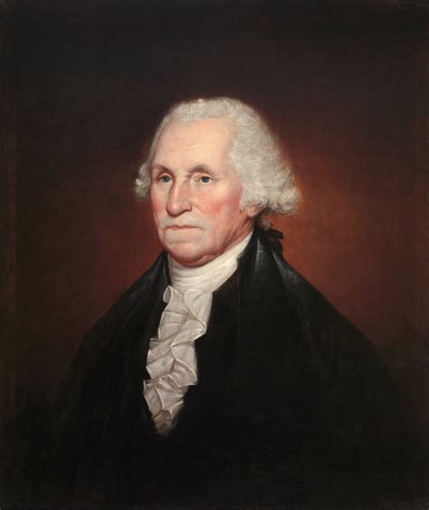 George Washington 1795 by Rembrandt Peale Framed Print on Canvas - Historic Art Gallery