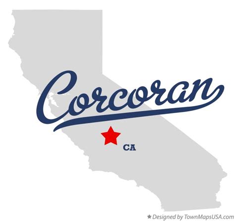 Map of Corcoran, CA, California