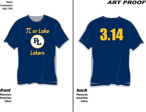 Twin Oaks Middle School: Pi Day t-shirts For Sale