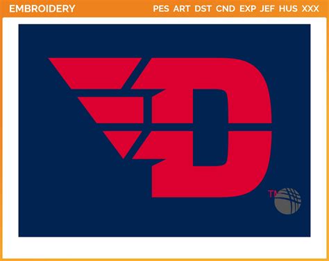 Dayton Flyers - Alternate Logo (2014) - College Sports Embroidery Logo in 4 sizes & 8 formats