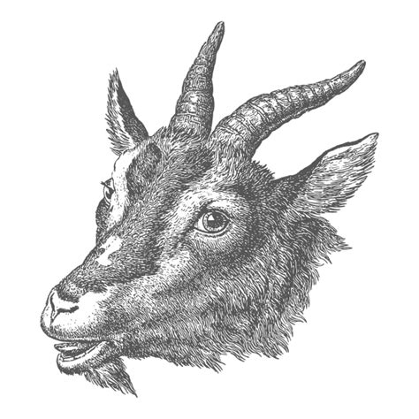 Clipart Goat Head
