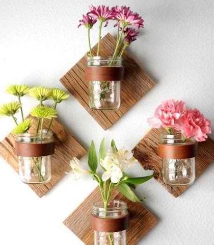 Easy & Creative Decor Ideas - Mason Jar Wall Decor - Click Pic for 38 ...