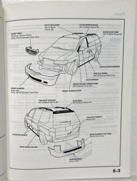 Honda Odyssey Body Parts Diagram