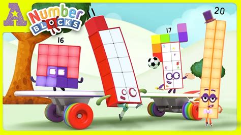 More Numberblocks 11 - 20! Counting from Eleven to Twenty and everyone ...