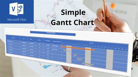 Create a simple Gantt Chart in Microsoft Visio - YouTube