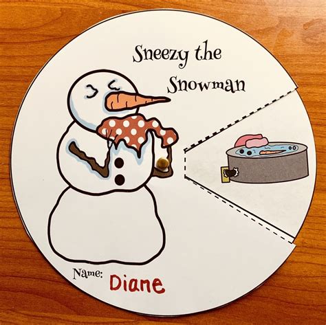 sneezy the snowman storytelling wheel | Sneezy the snowman, Snowmen ...