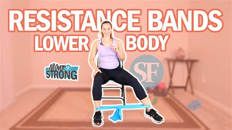 Resistance Bands Exercises For Seniors And Beginners Lower Body - YouTube