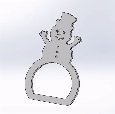 STL file Snowman Napkin Holder・3D printing design to download・Cults
