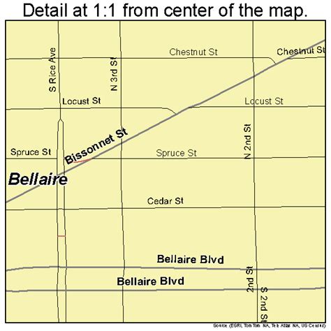 Bellaire Texas Street Map 4807300