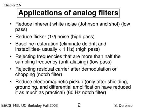 PPT - General Types of Analog Filters PowerPoint Presentation, free download - ID:3300873