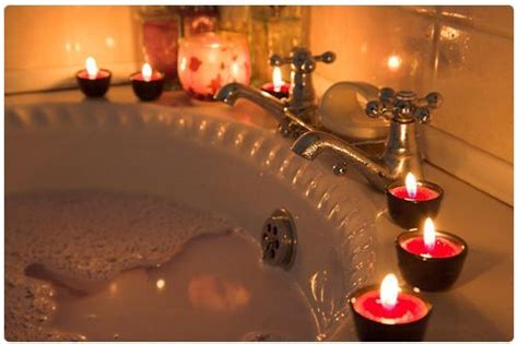 Bath w/ candles wine and music...Best thing ever. Candle Light Bath ...