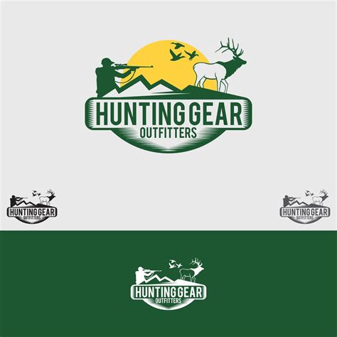 hunting logo design vector template 2095758 Vector Art at Vecteezy