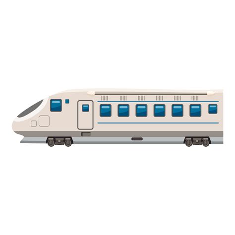 Modern high speed train icon, cartoon style 15211935 Vector Art at Vecteezy