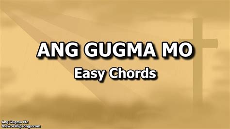 Ang Gugma Mo | Easy Chords - YouTube