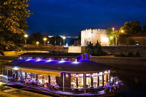 NIS, SERBIA - September 8, 2017: Nis Fortress Across the Nisava ...