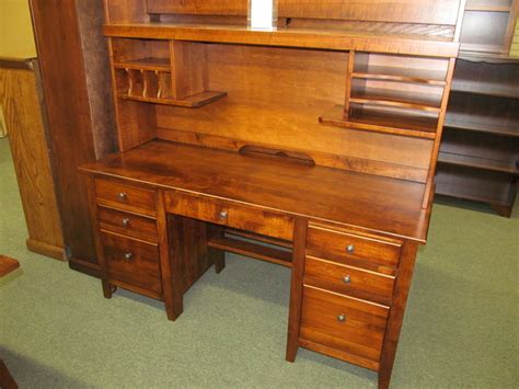 Jacobsville Double Pedestal Desk with hutch - Eclectic - Desks And Hutches - columbus - by ...