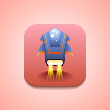 Premium Vector | Abstract spaceship rocket logo vector icon symbol