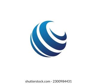 Earth Logo Design Template Simple Stock Vector (Royalty Free ...