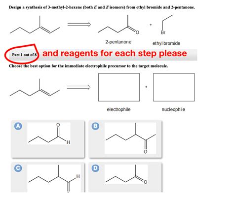 Solved Design a synthesis of 3-methyl-2-hexene (both E and Z | Chegg.com