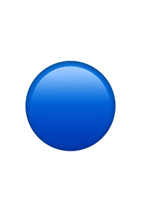 Solid Blue Circle Emoji