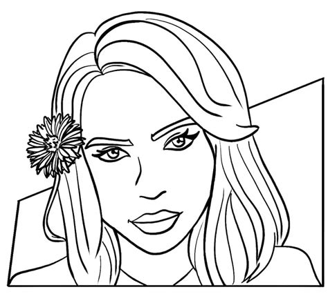 Lovely Billie Eilish - Coloring Pages
